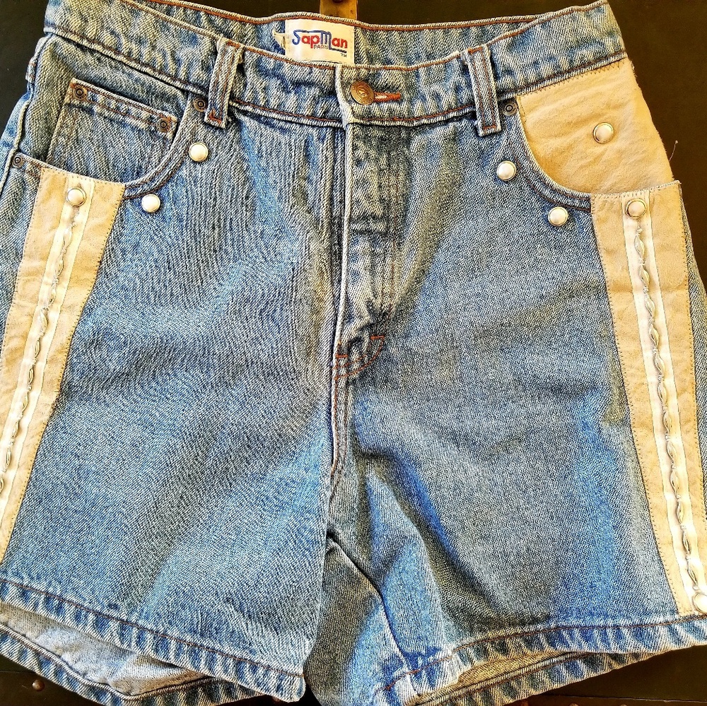 Sap Man denim shorts